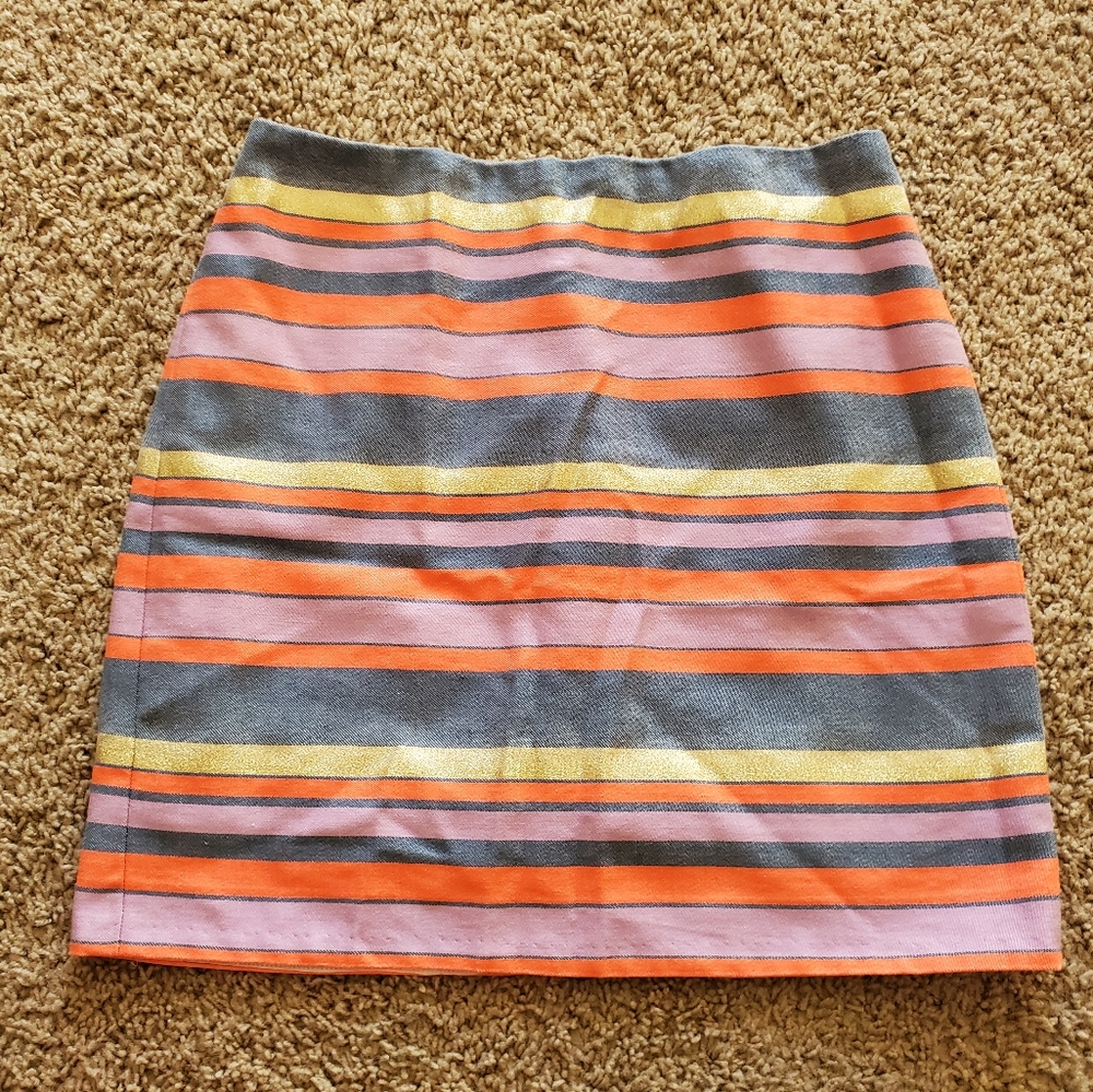 Jcrew striped skirt